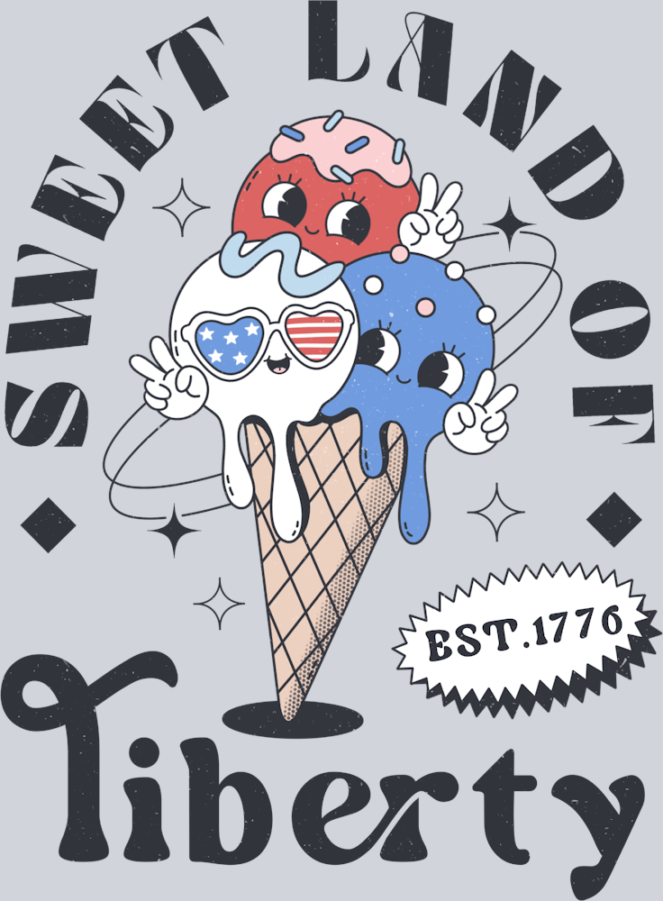 Sweet Land Of Liberty - STK05896 (DTF Transfers)