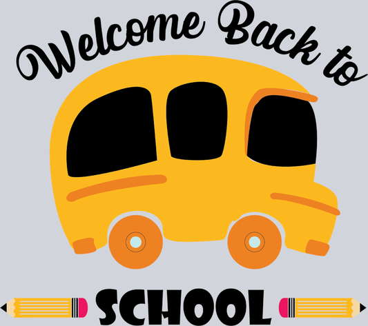 Welcome Back To School 7 - STK06411 (DTF Transfers)