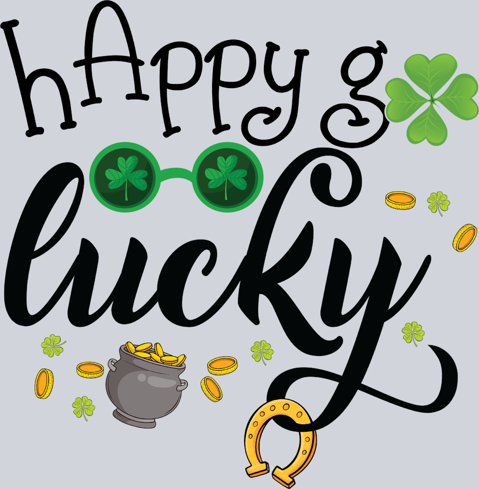 Lucky Happy Go Lucky - STK03846 (DTF Transfers)