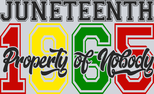 Juneteenth Property Of Nobody 1865 - STK03408 (DTF Transfers)