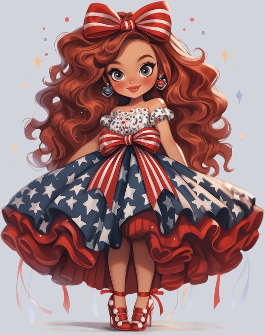 American Doll 14 - STK00199 (DTF Transfers)