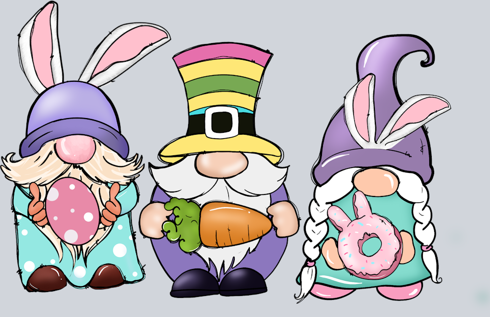 Easter Gnomes - STK06978 (DTF Transfers)