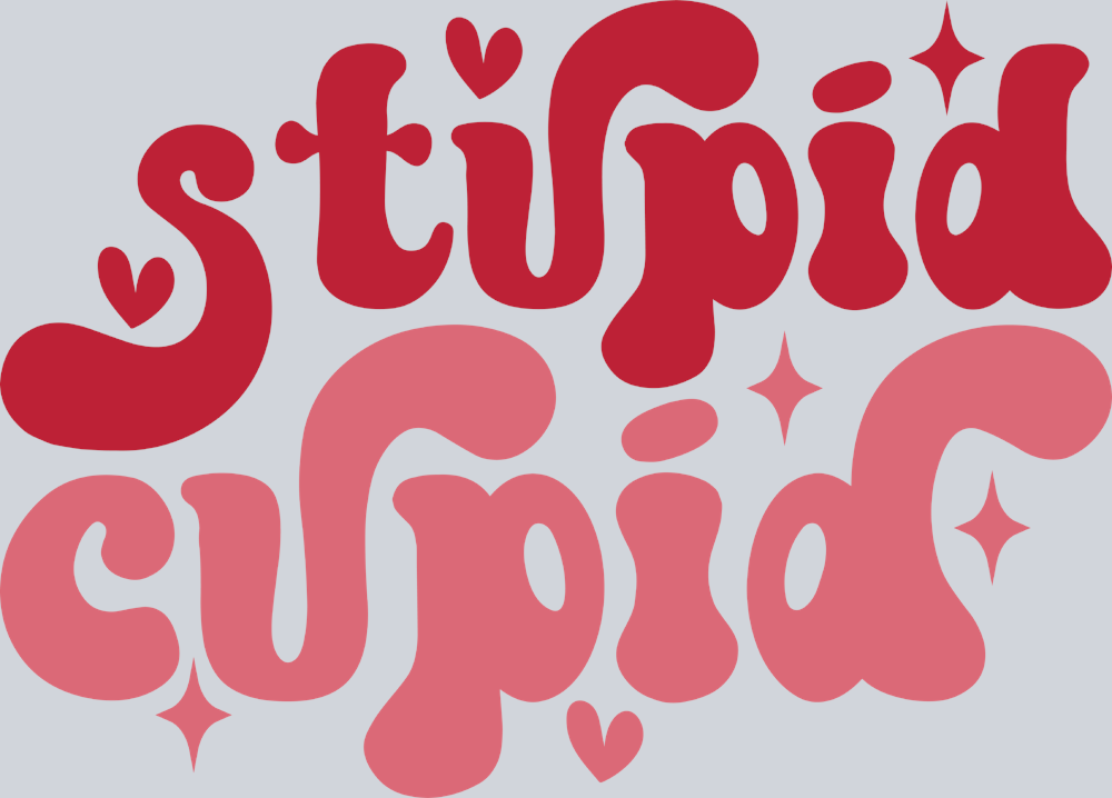Stupid Cupid Retro - STK05859 (DTF Transfers)