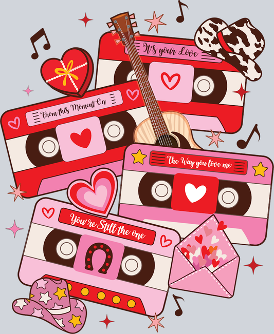 Valentine Cassette - STK06270 (DTF Transfers)