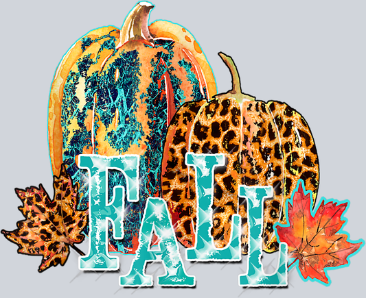 Fall Pumpkins Leopard - STK01913 (DTF Transfers)