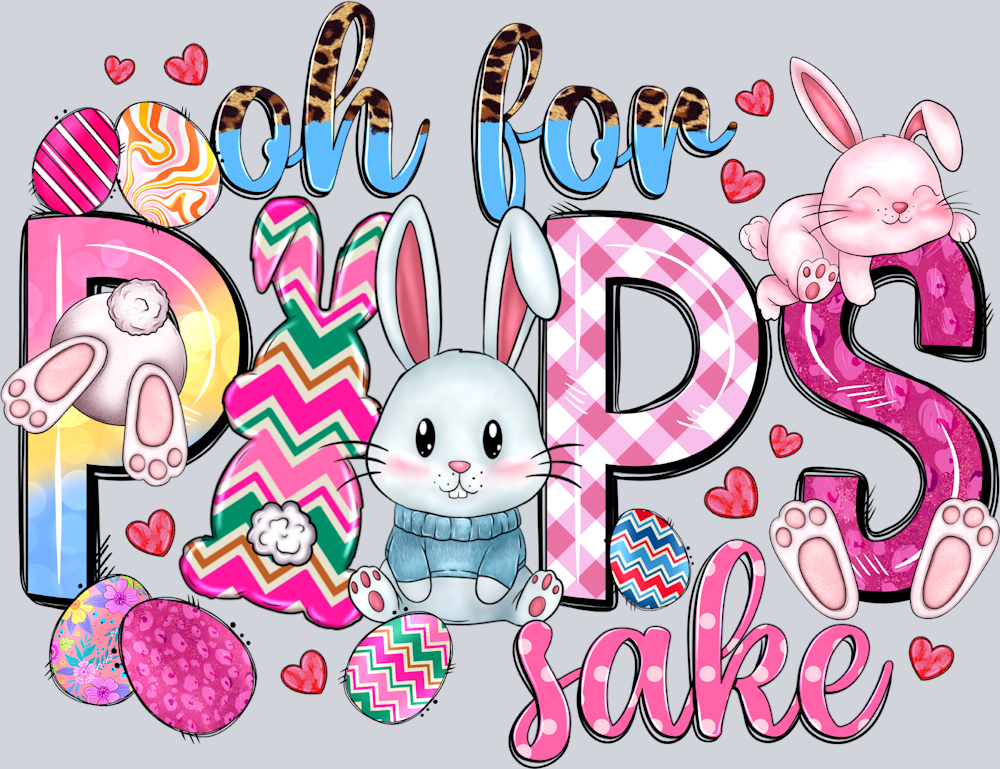 Oh For Peeps Sake Bunnies - STK04573 (DTF Transfers)