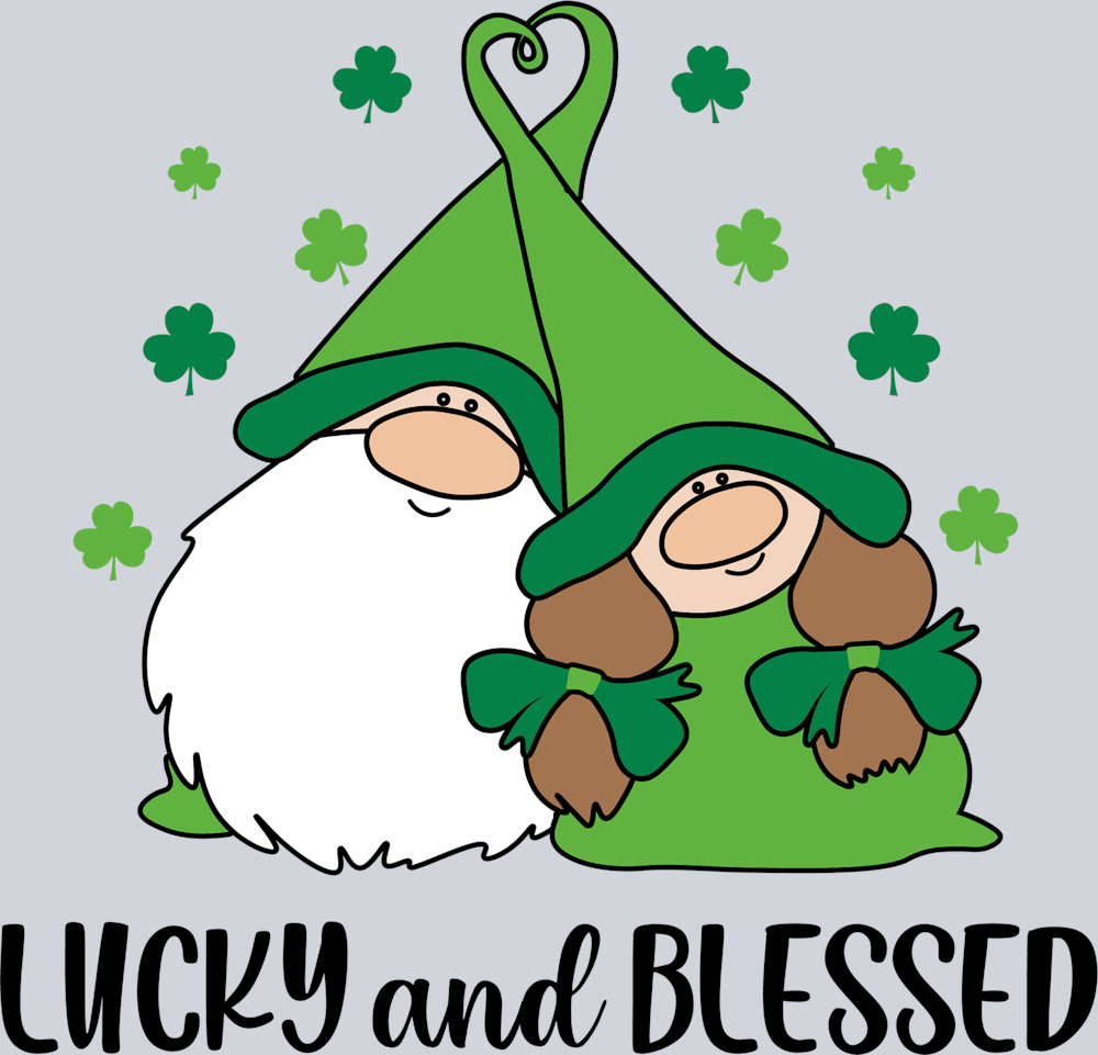 Gnome Lucky Blessed - STK02310 (DTF Transfers)