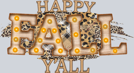 Happy Fall Yall 9 - STK07185 (DTF Transfers)