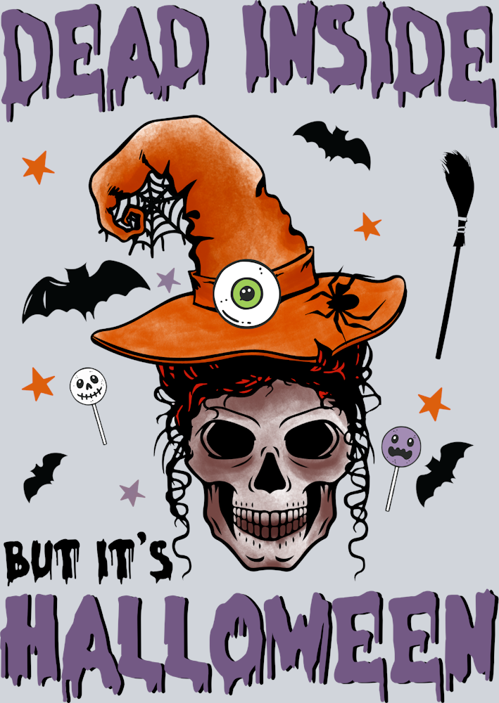 Dead Inside But It's Halloween - STK01609 (DTF Transfers)