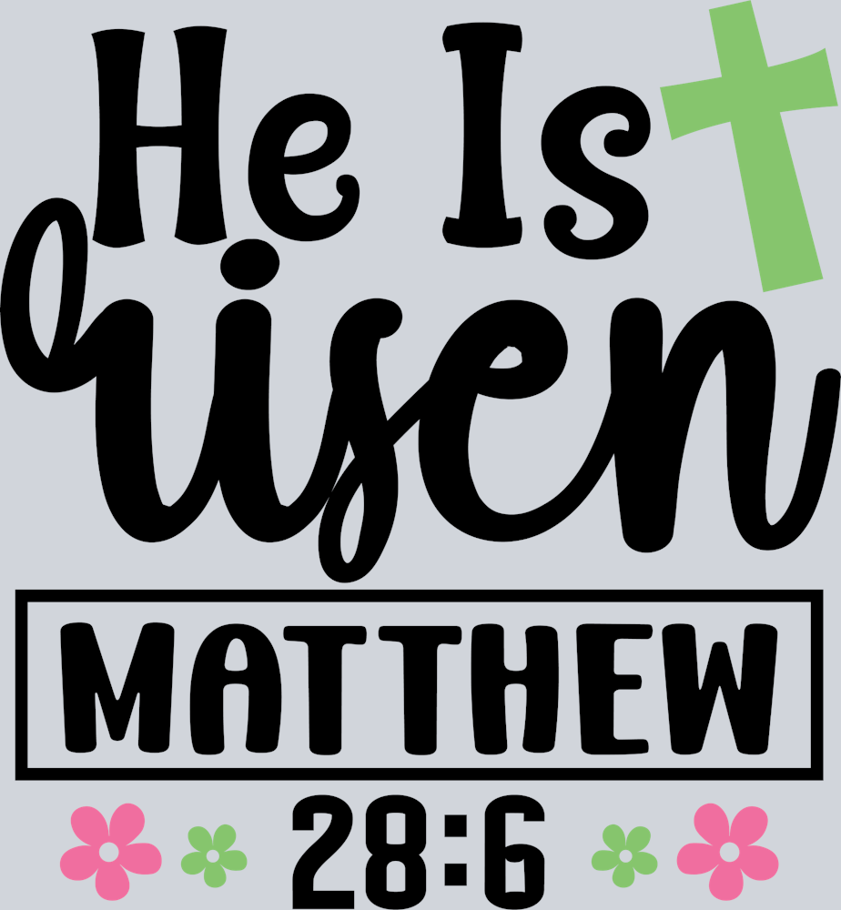 He Is Risen Matthew 1 - STK06998 (DTF Transfers)
