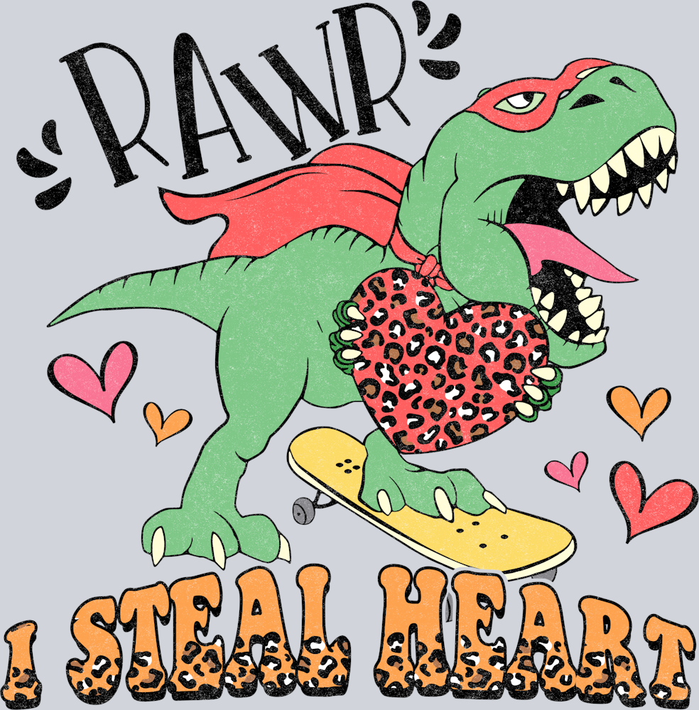 Rawr Dino Heart - STK05136 (DTF Transfers)