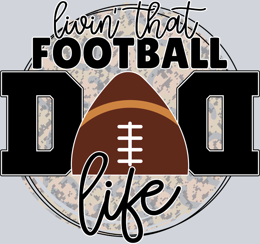 Livin That Football Dad Life - STK03656 (DTF Transfers)