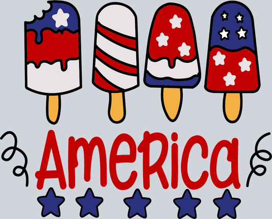 America Popsicle - STK00146 (DTF Transfers)