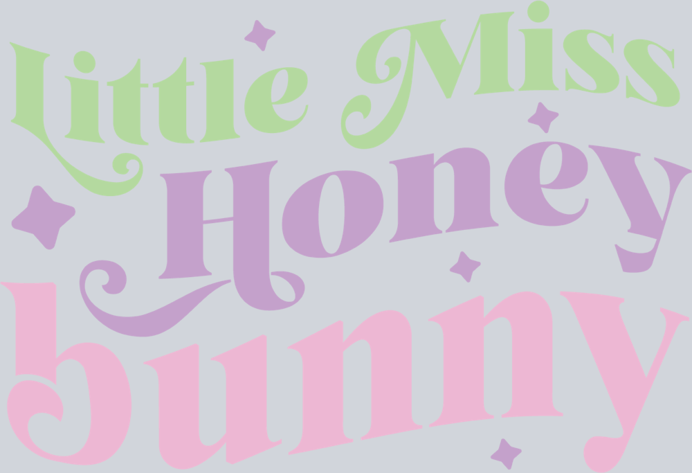 Little Miss Honey Bunny - STK07271 (DTF Transfers)