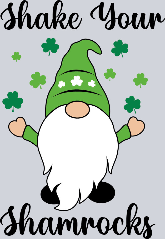 Gnome Shake Shamrocks - STK02329 (DTF Transfers)