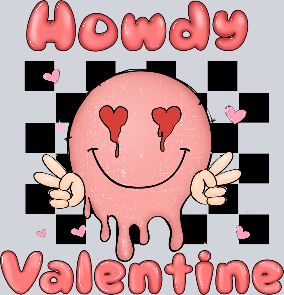 Howdy Valentine Smile - STK02824 (DTF Transfers)