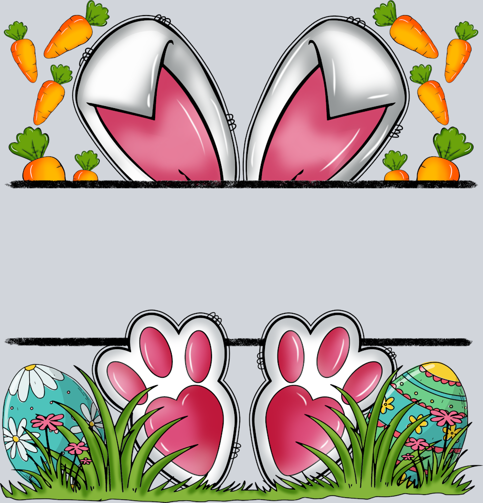 Easter Bunny Name Plate 2 - STK06971 (DTF Transfers)