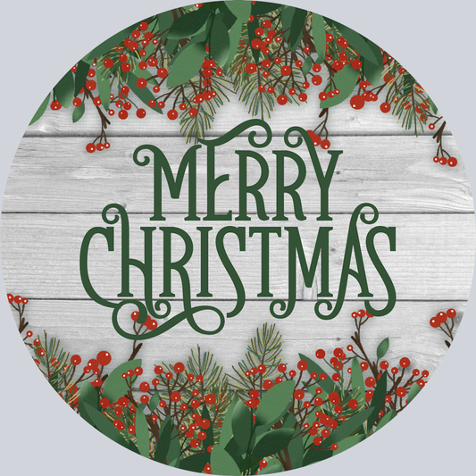 Wood Merry Christmas - STK06505 (DTF Transfers)