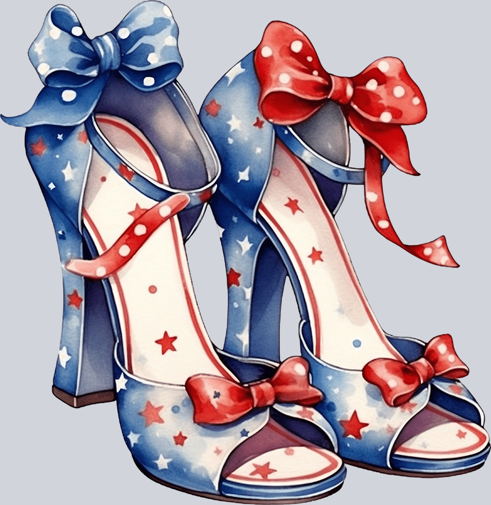 High Heels Patriotic 7 - STK02743 (DTF Transfers)