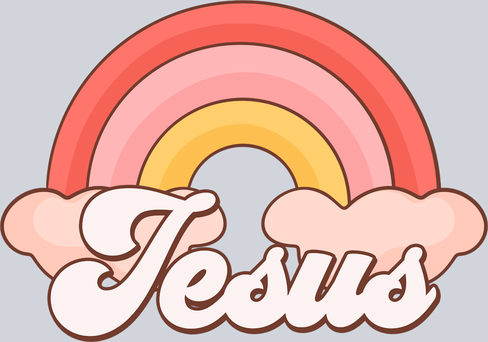 Jesus Rainbow - STK07269 (DTF Transfers)