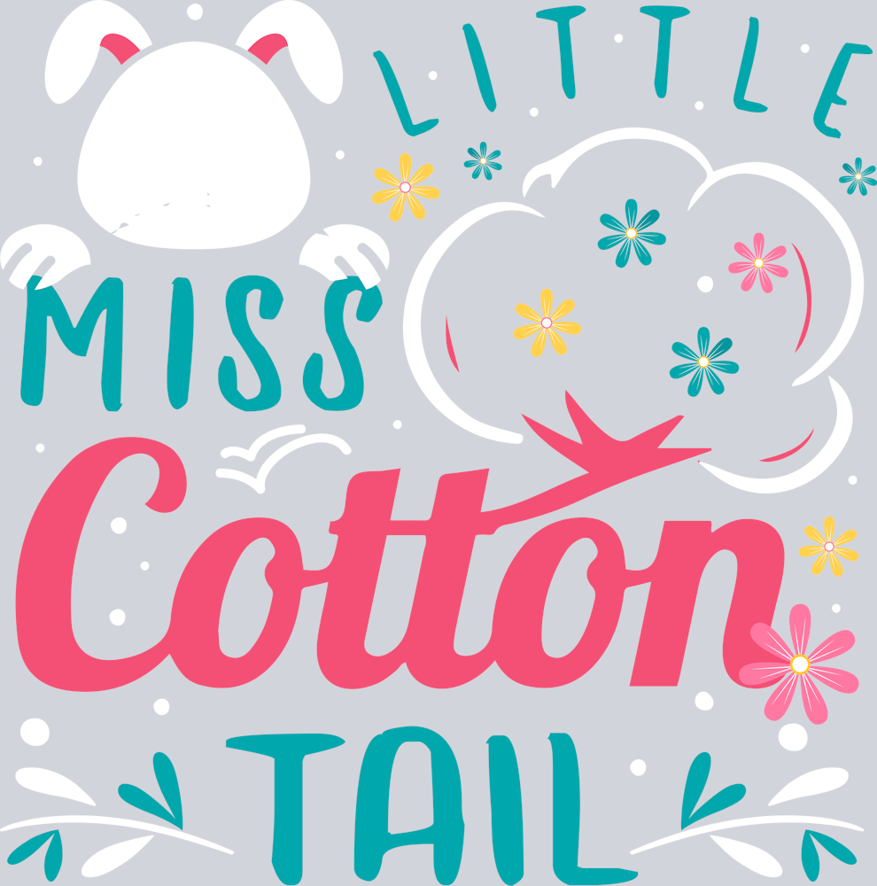 Little Miss Cotton Tail 1 - STK07270 (DTF Transfers)