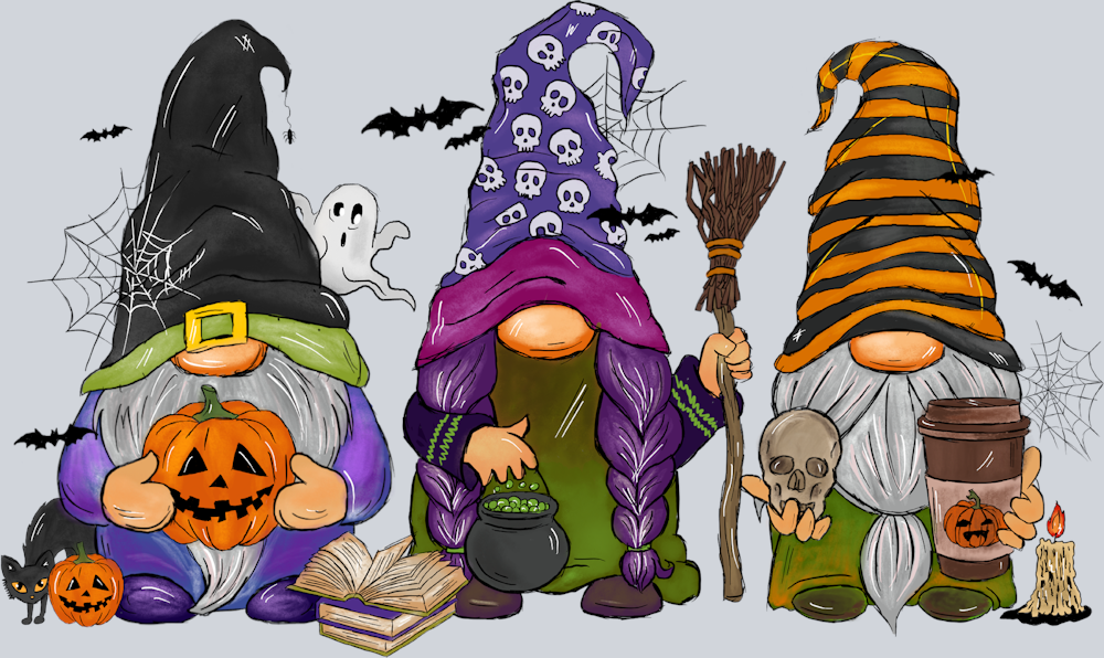 Gnome Halloween - STK02290 (DTF Transfers)