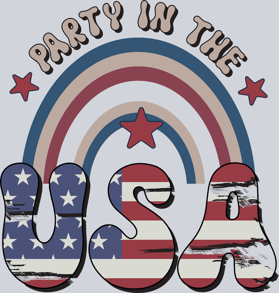 Party In The USA 5 - STK04688 (DTF Transfers)