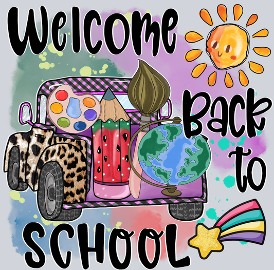 Welcome Back To School 2 - STK06406 (DTF Transfers)