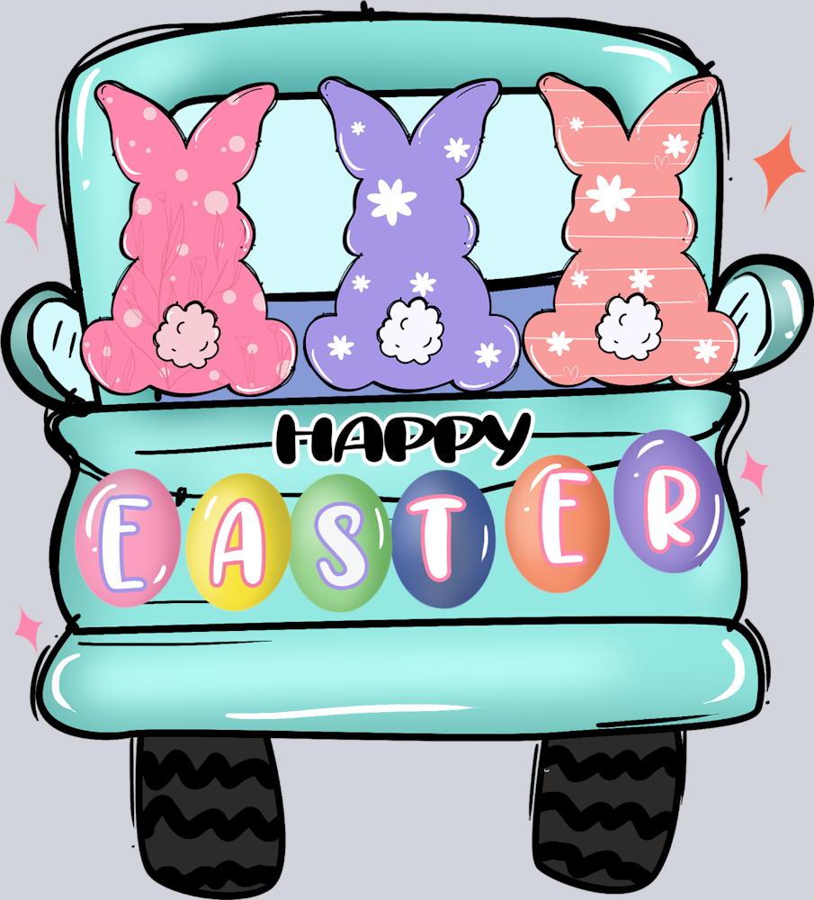 Happy Easter 1 - STK06989 (DTF Transfers)