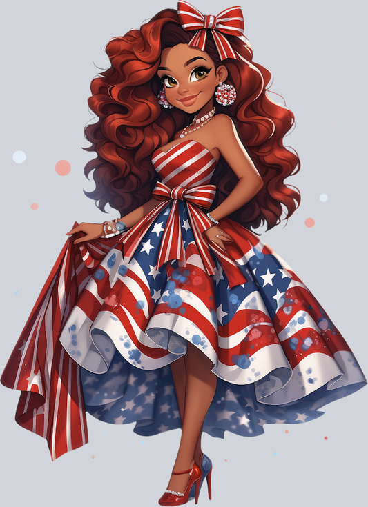 American Doll 10 - STK00195 (DTF Transfers)
