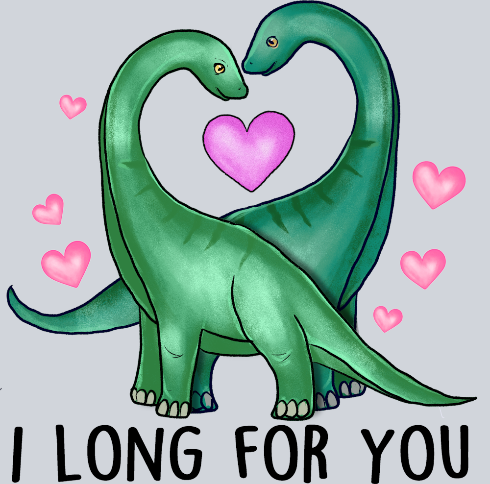 Long For You Dino - STK03676 (DTF Transfers)