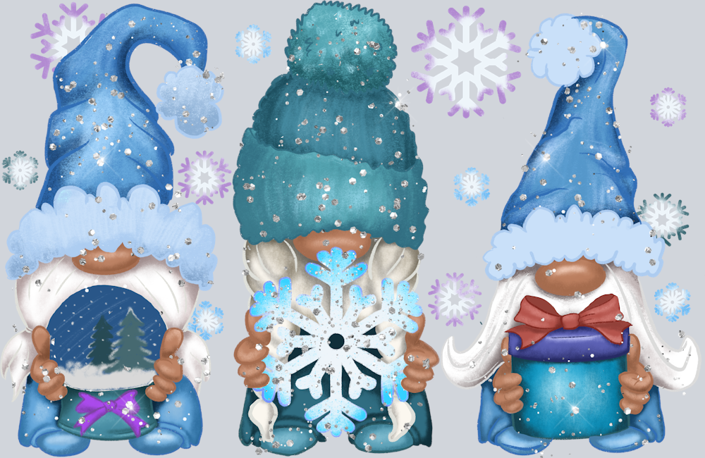 Snowy Gnomes - STK05571 (DTF Transfers)