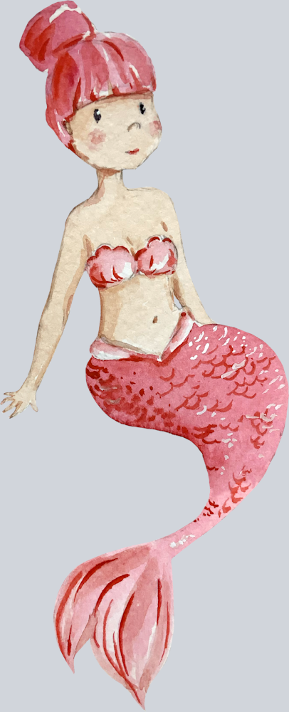 Cute Little Mermaid 3 - STK01562 (DTF Transfers)