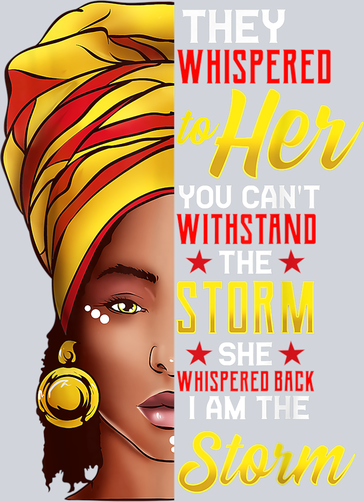They Whispered To Her Gold Red - STK06096 (DTF Transfers)