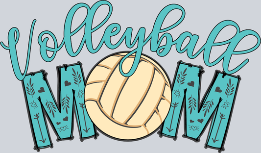 Volleyball Mom Leopard Mothers Day - STK06357 (DTF Transfers)