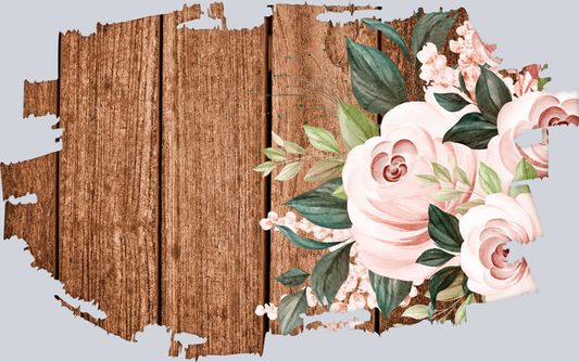 Wood Oval 4 - STK06509 (DTF Transfers)