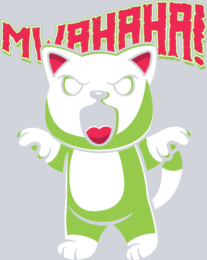 Halloween Mwahaha Cat - STK02493 (DTF Transfers)