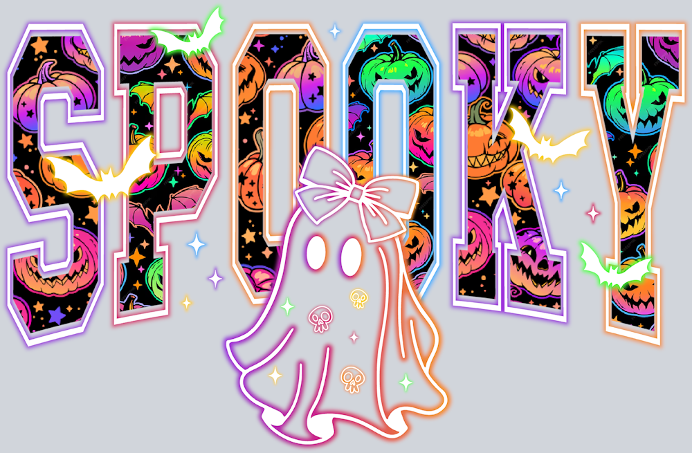 Neon Spooky - STK07315 (DTF Transfers)