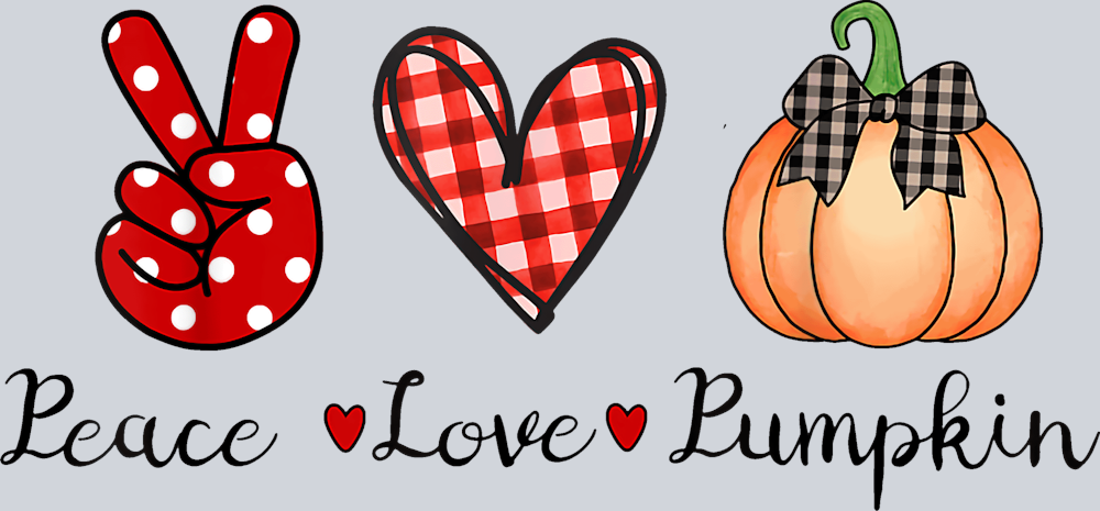 Peace Love Pumpkin 2 - STK04779 (DTF Transfers)