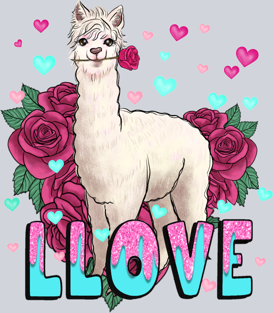 Llama Llove - STK03672 (DTF Transfers)