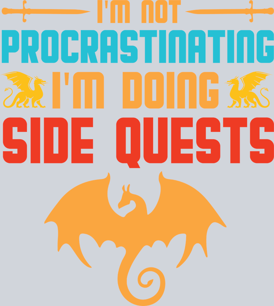 Side Quests Color - STK05464 (DTF Transfers)
