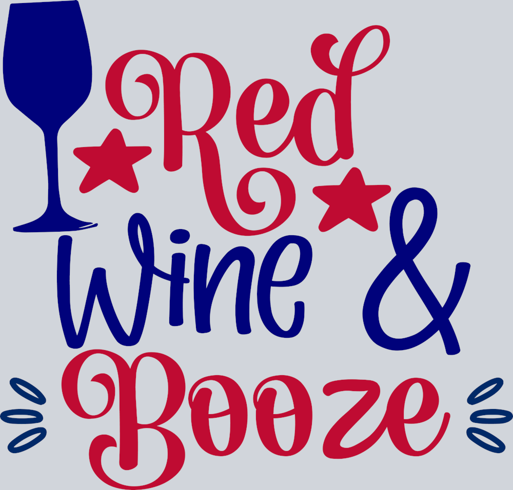 Red Wine And Booze - STK05168 (DTF Transfers)