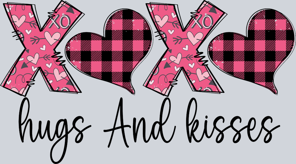 Xoxo Hugs And Kisses - STK06546 (DTF Transfers)