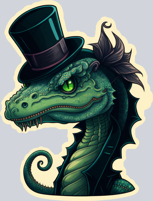 Dragon Top Hat 1 - STK01723 (DTF Transfers)