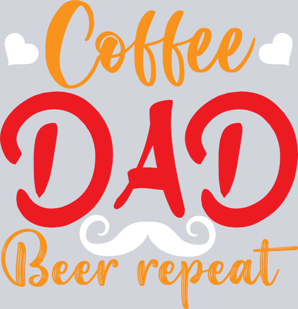 Coffee Dad Beer Repeat - STK07044 (DTF Transfers)
