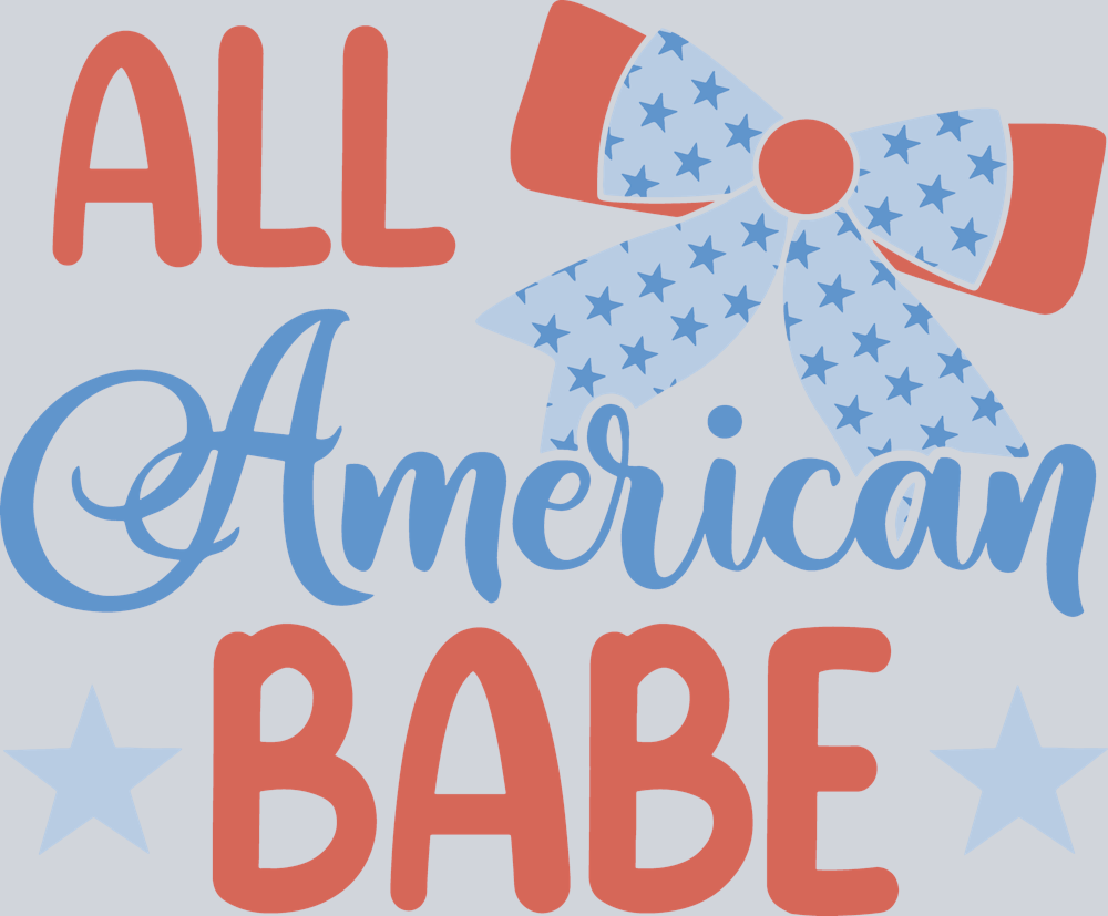All American Babe 2 - STK00086 (DTF Transfers)