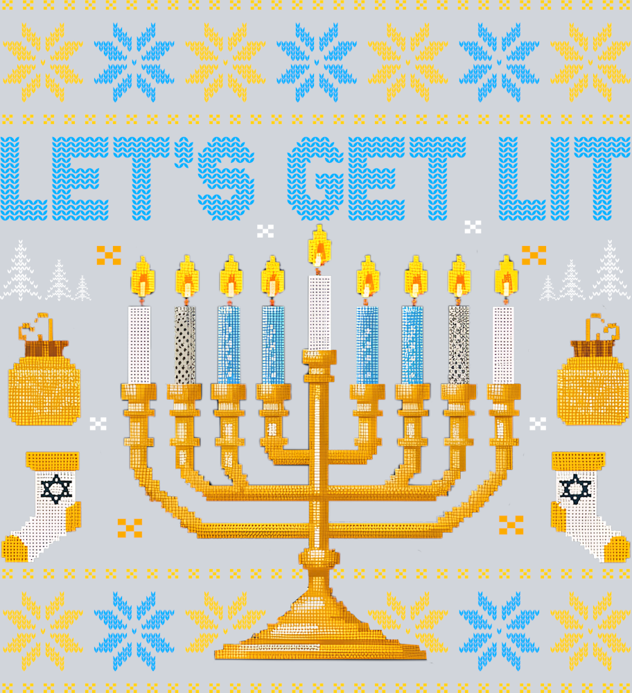 Lets Get Lit Hanukkah - STK03577 (DTF Transfers)