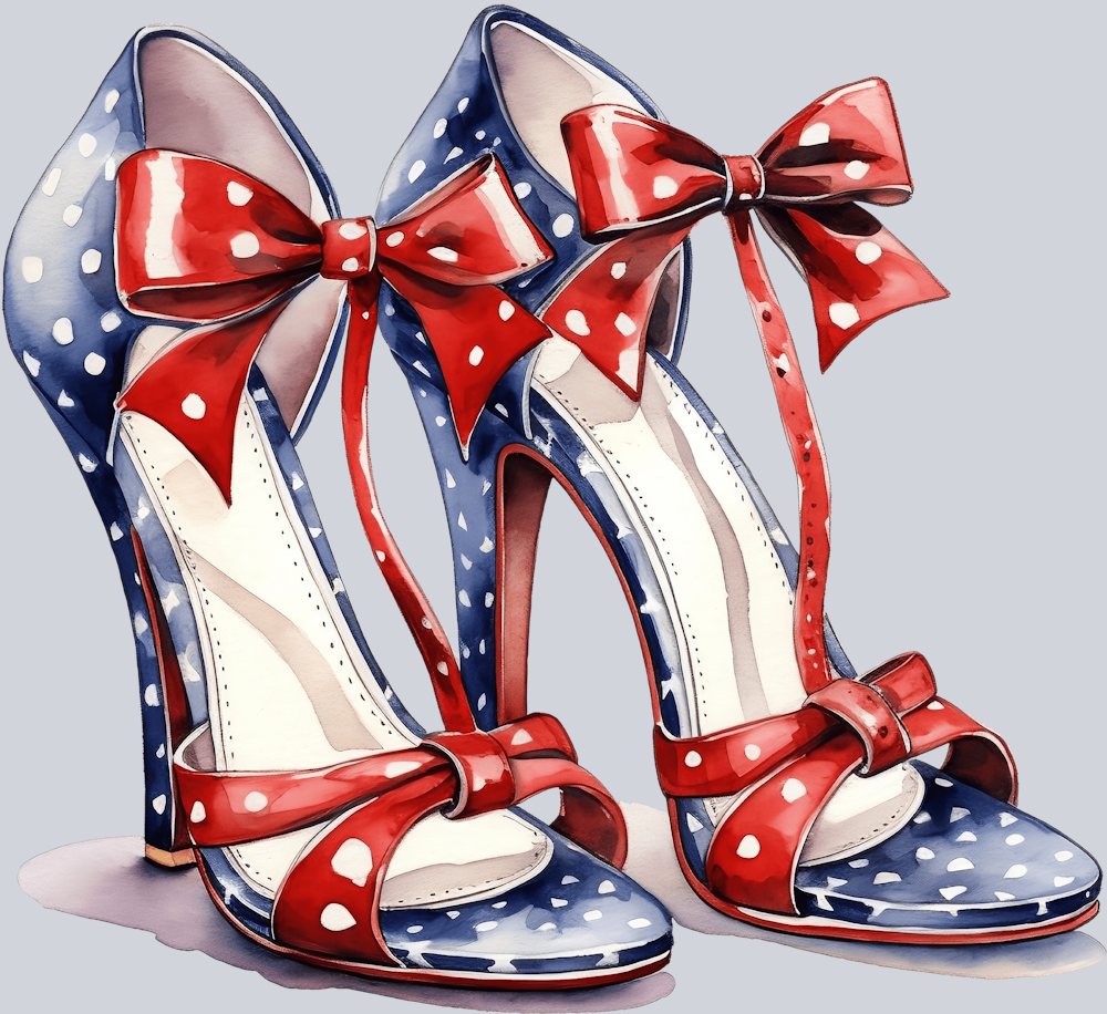 High Heels Patriotic 9 - STK02745 (DTF Transfers)