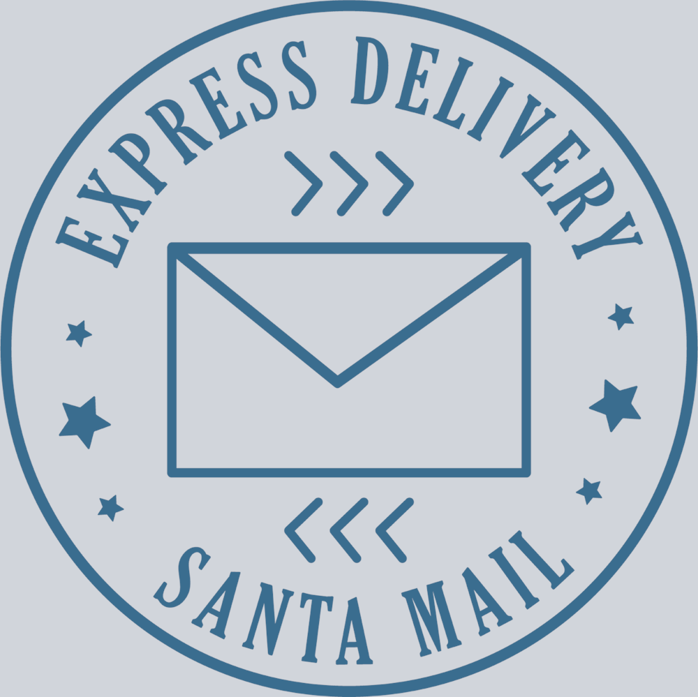 Stamp Santa Mail Express Delivery - STK05782 (DTF Transfers)
