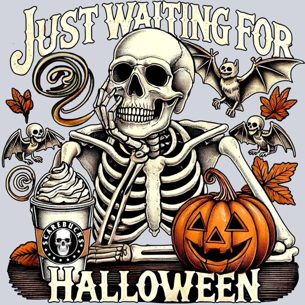 Just Waiting For Halloween - STK07308 (DTF Transfers)